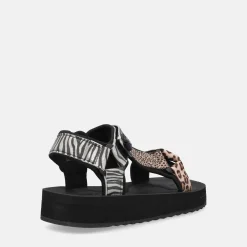 DFRANKLIN D.FRANKLIN FOREST HIGH STRIPS ANIMAL PRINT BLACK | Donna Sandali
