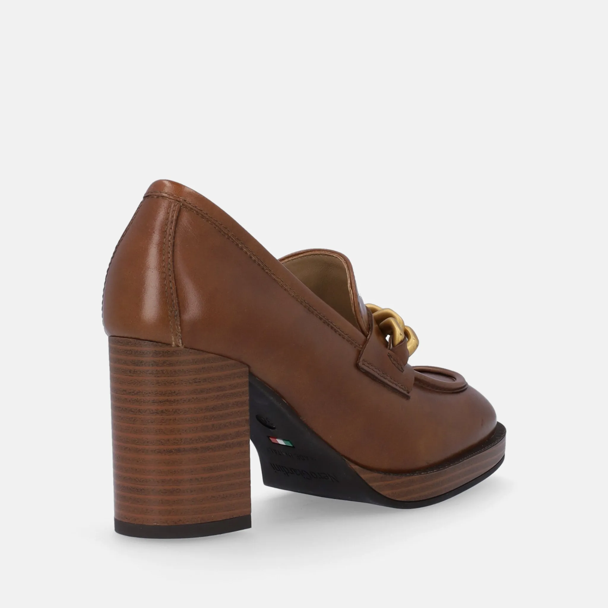NERO GIARDINI MOCASSINI CON TACCO | Donna Mocassini