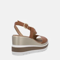 NERO GIARDINI SANDALI CON ZEPPA | Donna Sandali | Zeppe